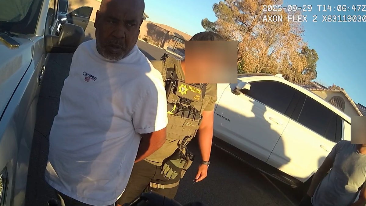 Duane Keffe D Davis is seen being arrested on bodycam