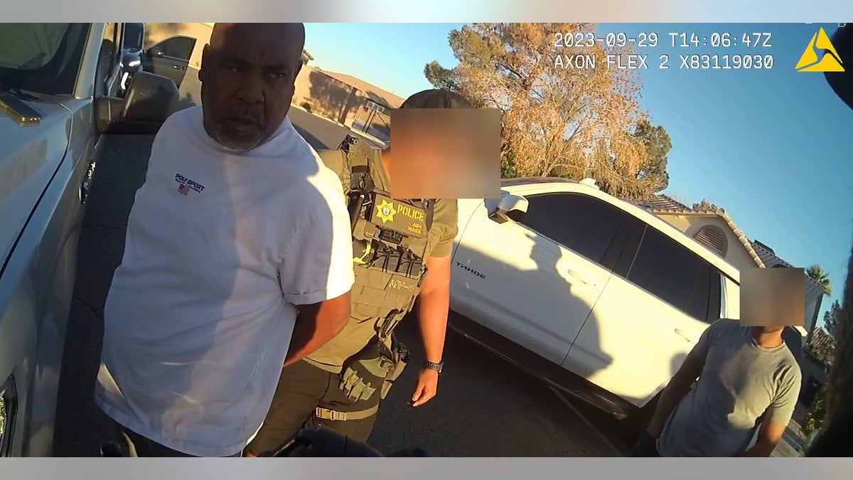 Duane Keffe D Davis is seen being arrested on bodycam