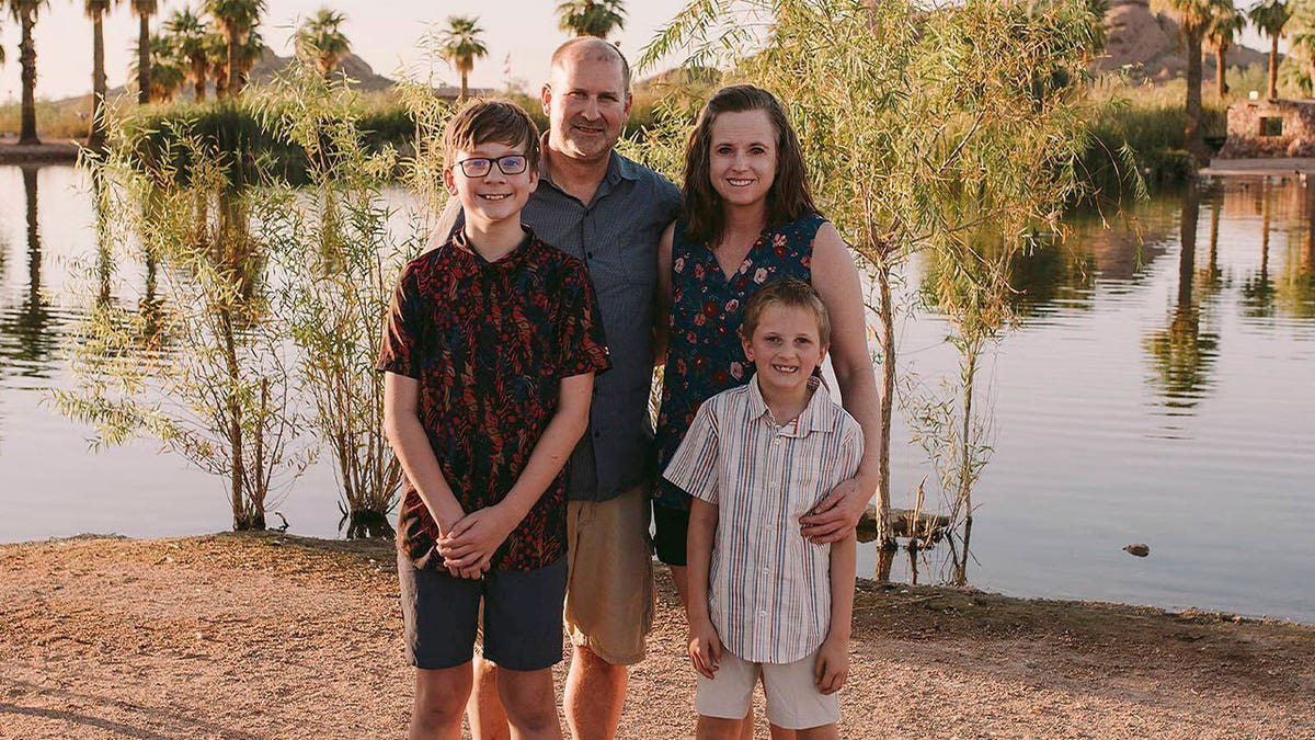 North Dakota Sen. Doug Larsen poses with family