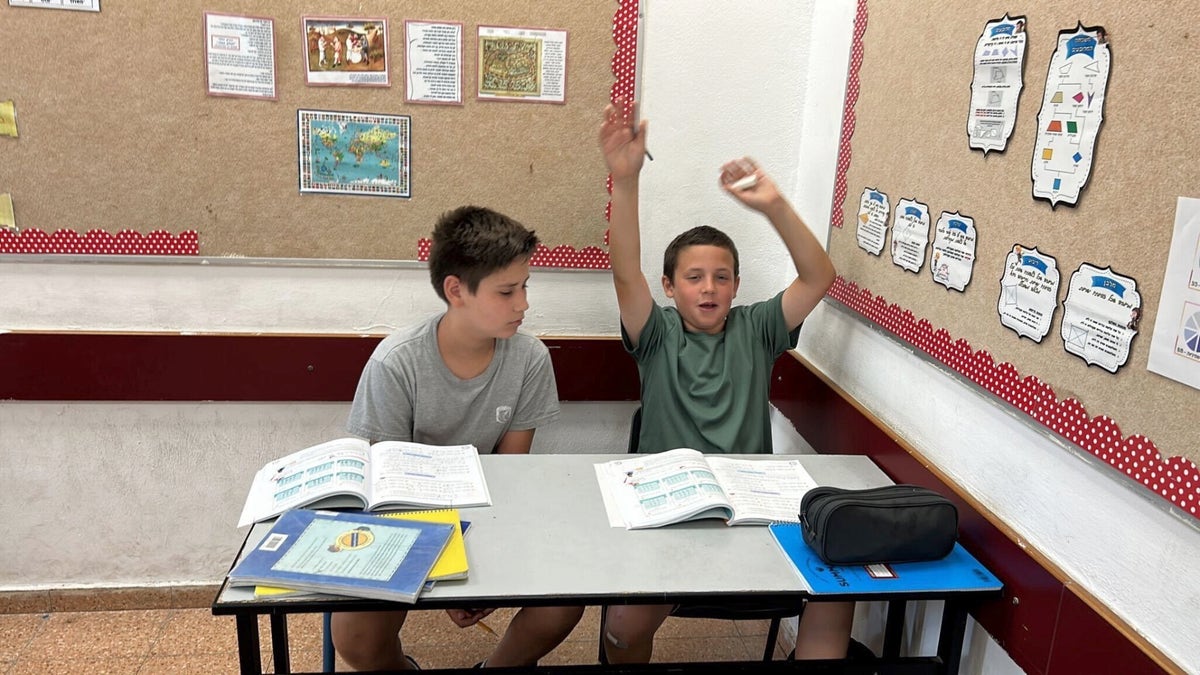 Israeli kids at school