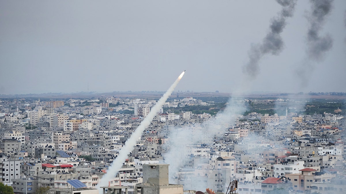 Rockets are launched by Palestinian militants