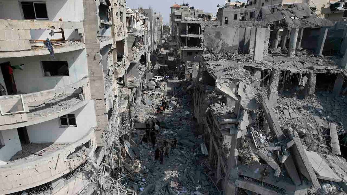 Gaza Strip buildings destroyed