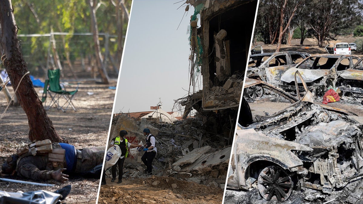 Israeli destruction from Hamas' terrorist attacks