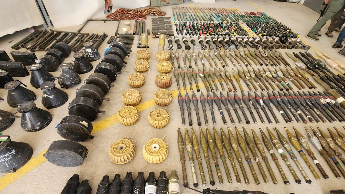 Weapons seized from Hamas by the IDF