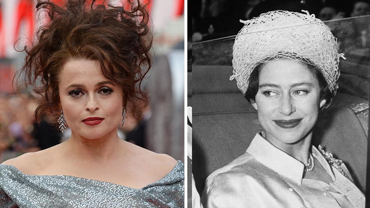 Split of Helena Bonham Carter and Princess Margaret