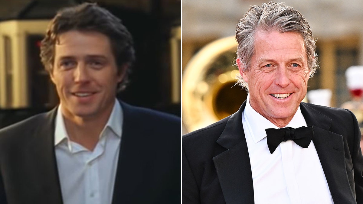 Hugh Grant then and now split