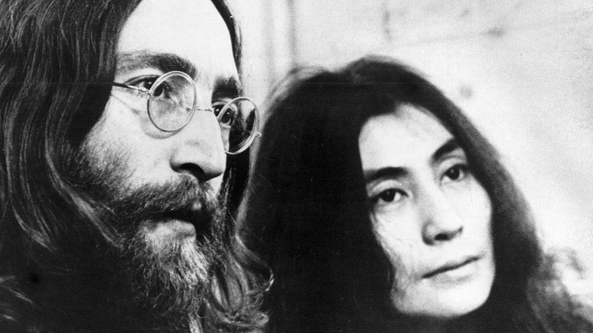 John Lennon with Yoko Ono