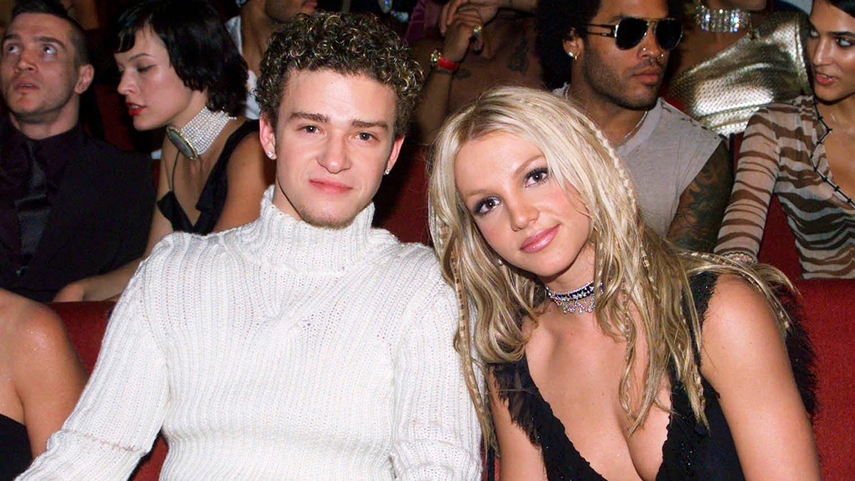 Uma foto de Justin Timberlake e Britney Spears