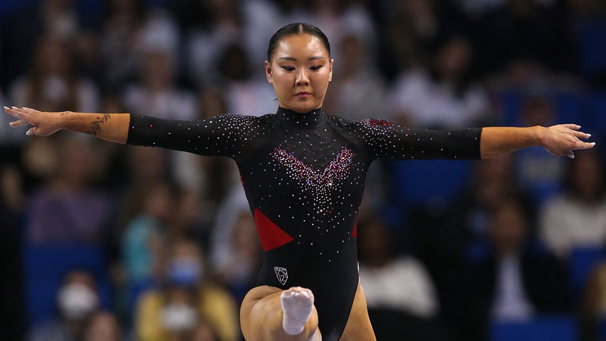University of Utah gymnast retires amid alleged ‘verbal and emotional abuse’ from coach 2 Kara Eaker on beam