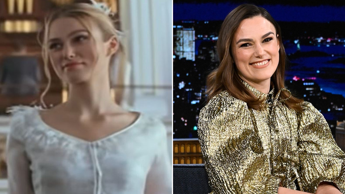 Keira Knightley then and now split