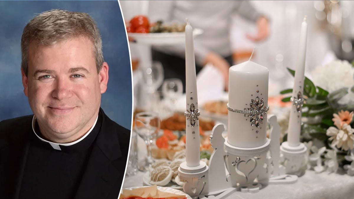 Fr. Kirby split with a wedding table