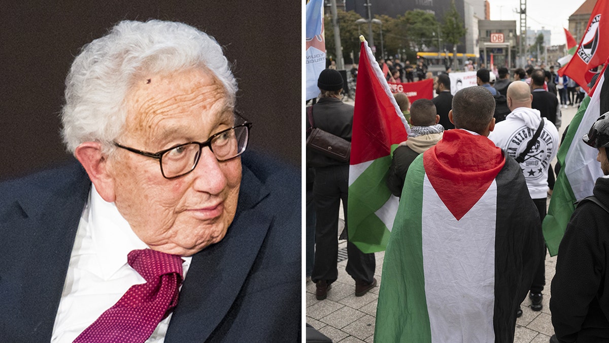 Henry Kissinger and protest split