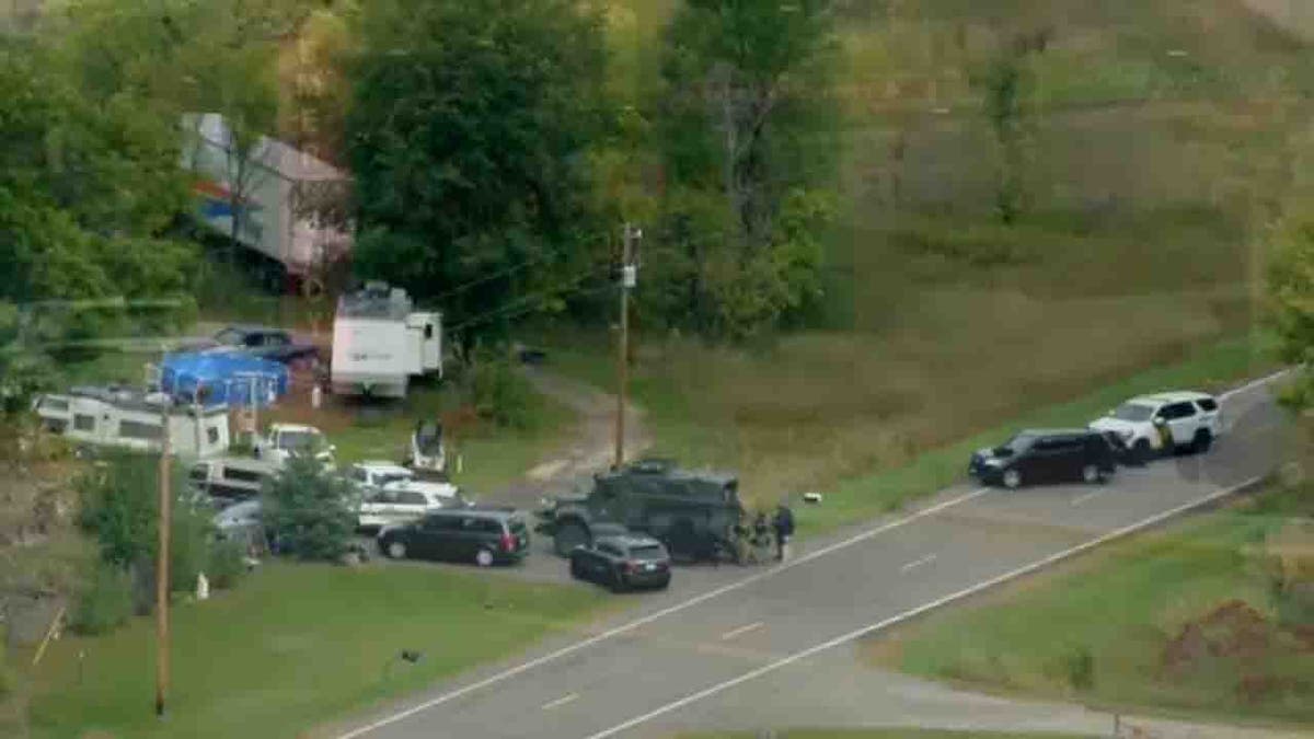 law enforcement converging on rural area