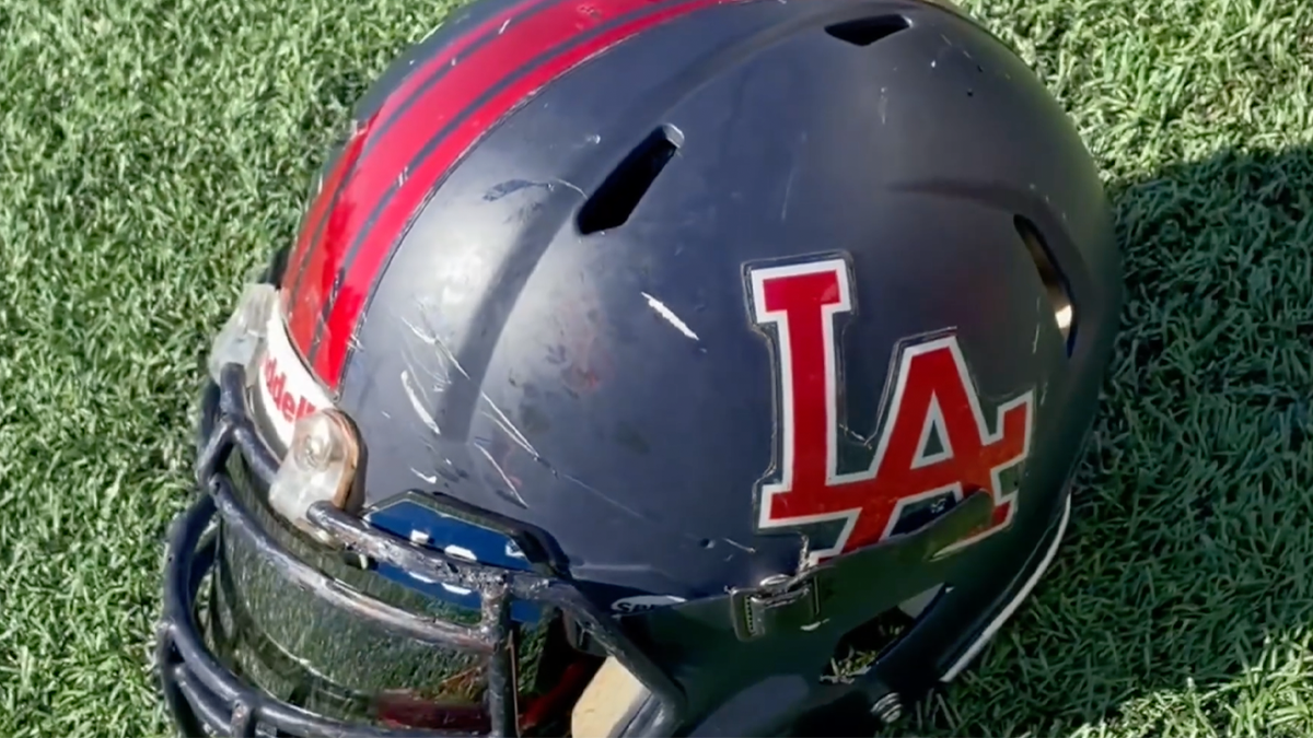 LAPD football helmet