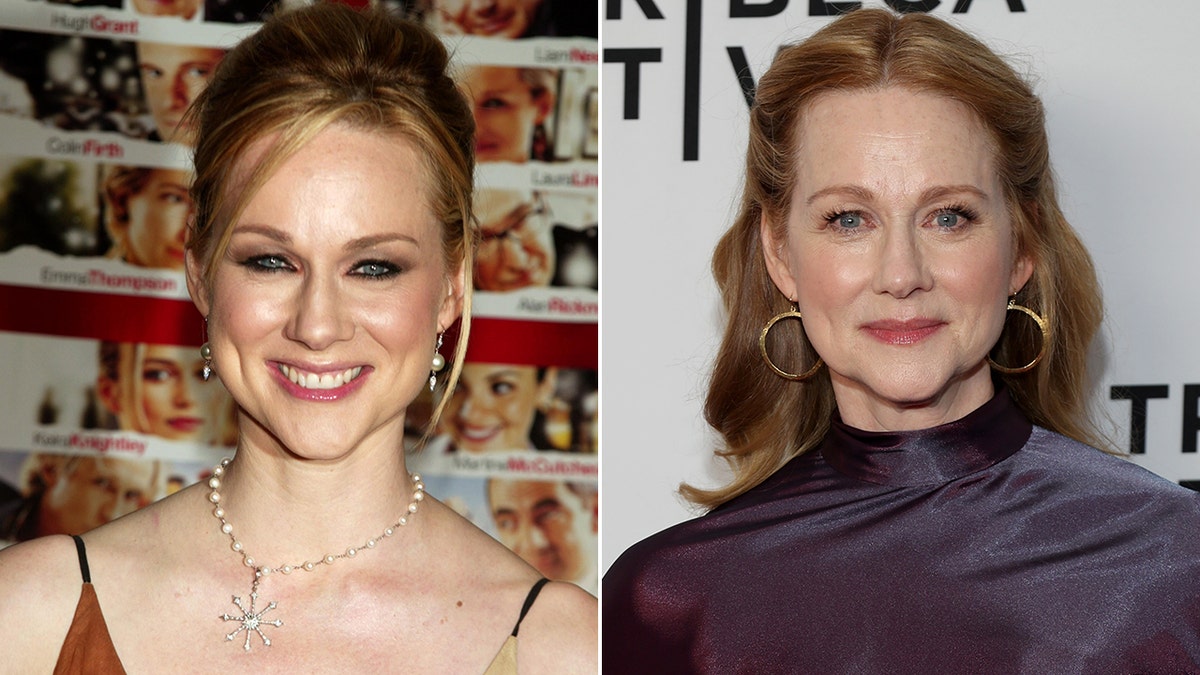 Laura Linney then and now split