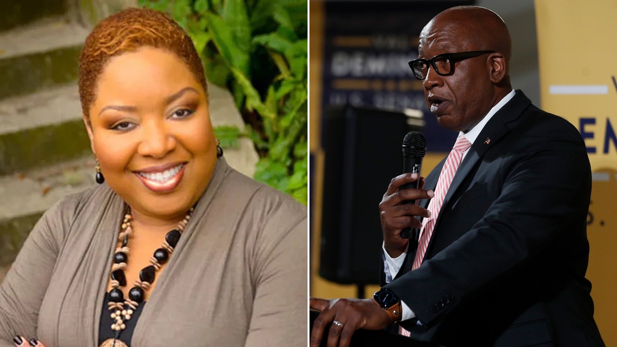 split image with lenice emanuel on left and St. Petersburg mayor Ken Welch on right