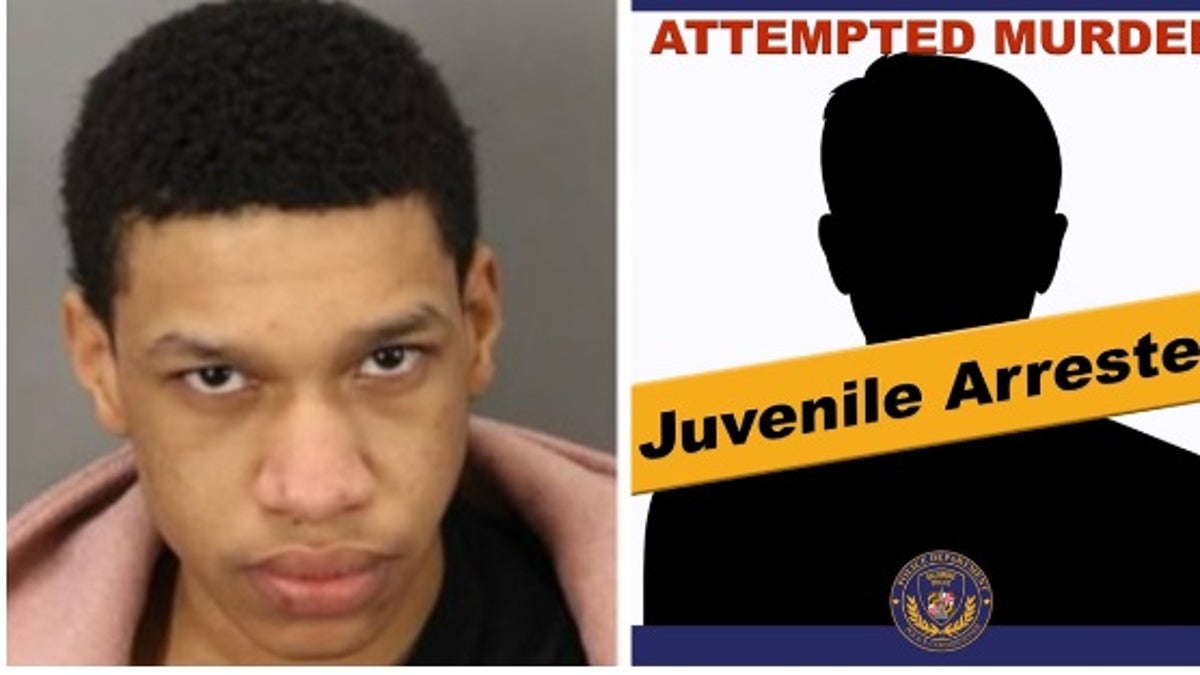 A polícia de Baltimore divulgou imagens de um suspeito sob custódia e uma foto de um suspeito procurado por um mandado