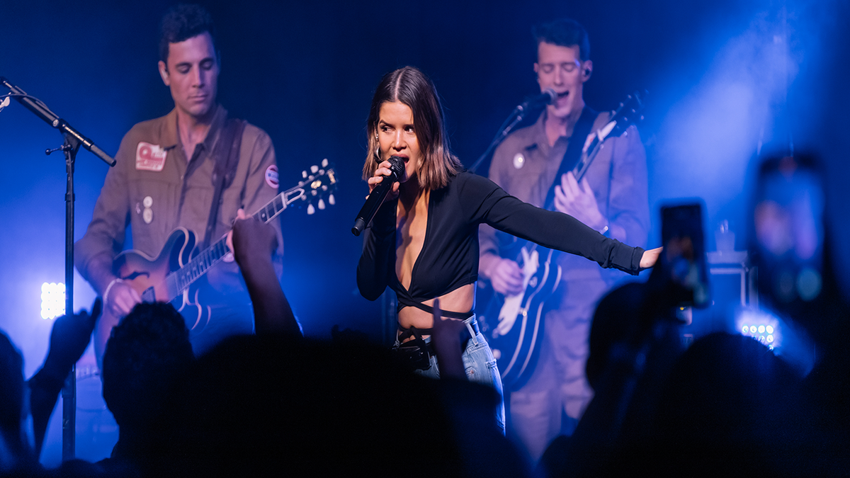 photo of Maren Morris on stage performing