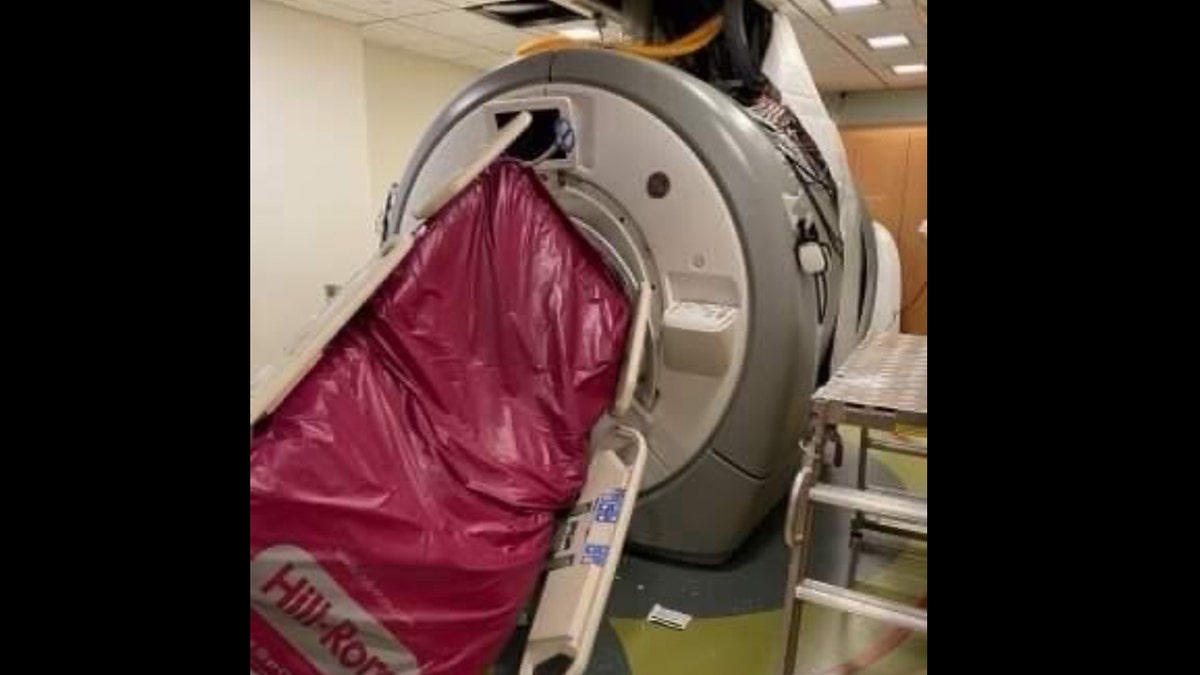 Broken MRI machine