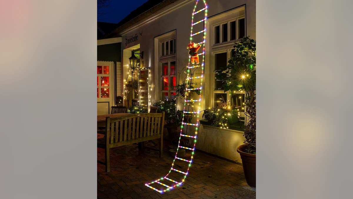 Toodour LED Christmas Lights - 10ft Christmas Decorative Ladder
