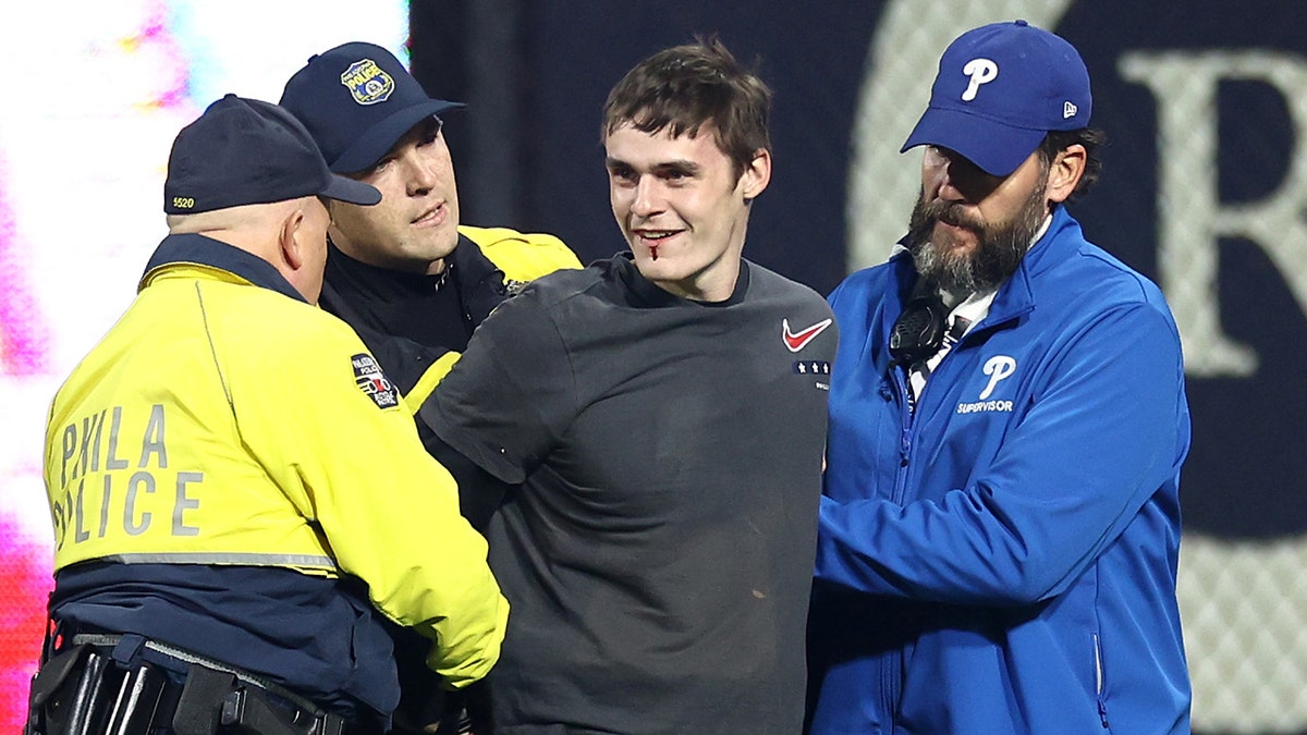 Phillies Fan Gets Body Slammed by Security After Celebrating Victory