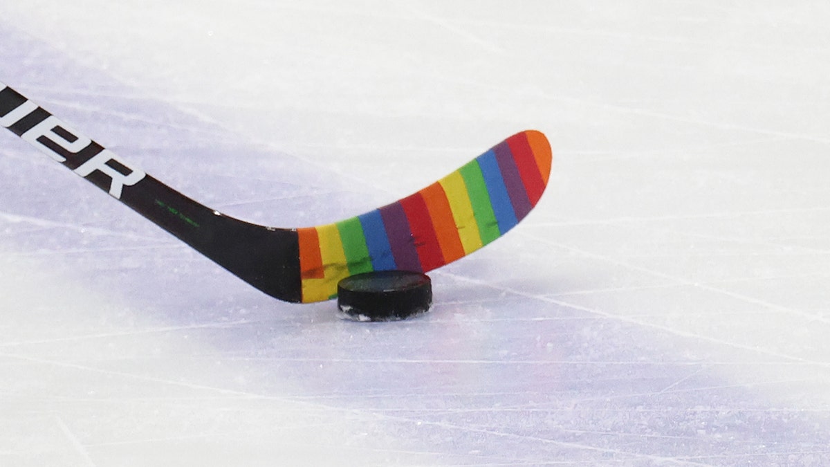 Capitals players use rainbow-colored tape during Pride Night (Photos)