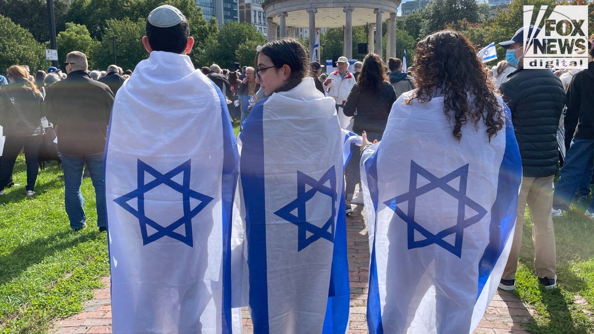 pro-Israel supporters in Boston