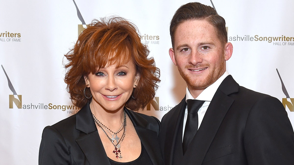Reba and son Shelby in 2018
