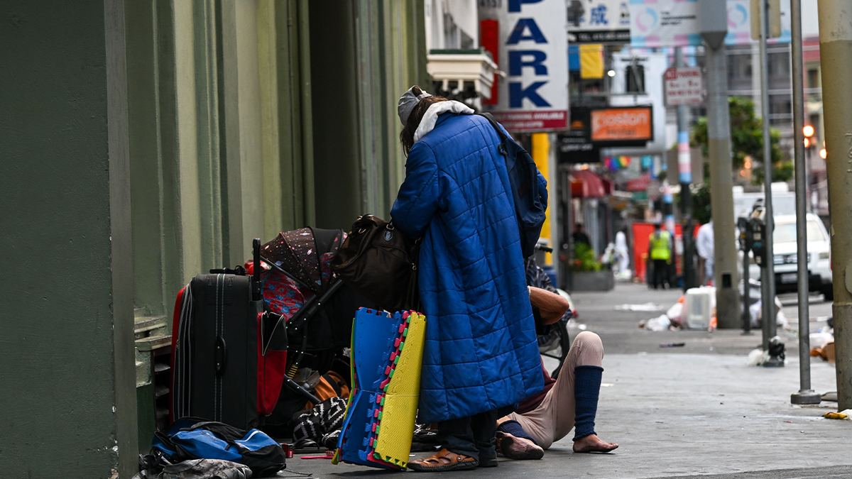 Homeless man on the streets of SF