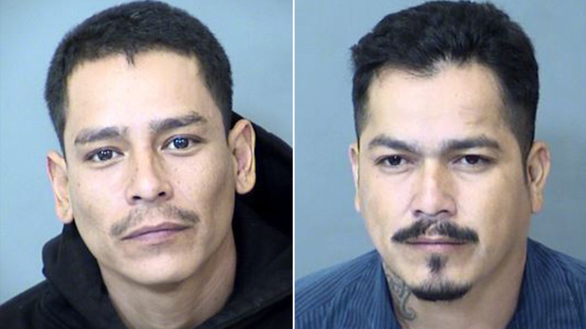 Mugshots of Santiago Silva and Steven Silva