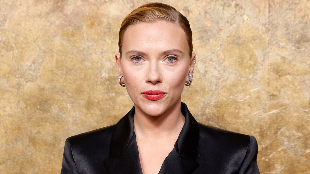 Scarlett johansson at the Clooney Foundation event