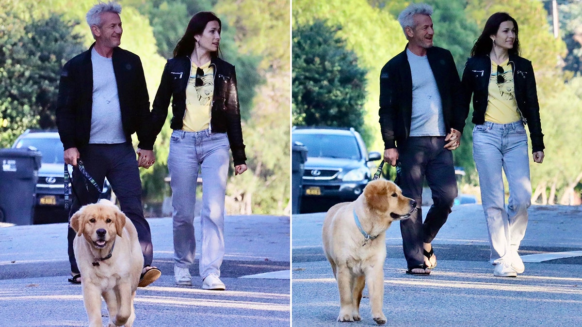 Sean Penn holds hands with new love on dog walk; Sofia Vergara