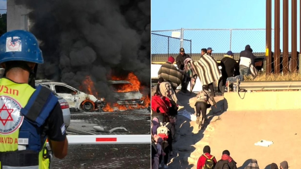 Split screen: Hamas attack and the US border