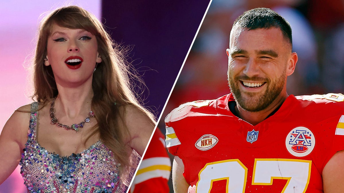 Taylor Swift Wears Sparkly Tracksuit On Eras Tour, Travis Kelce Plays With Kansas City Chiegs