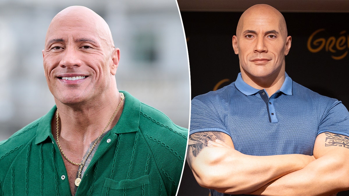 Dwayne "La roccia" Figura di cera di Johnson divisa