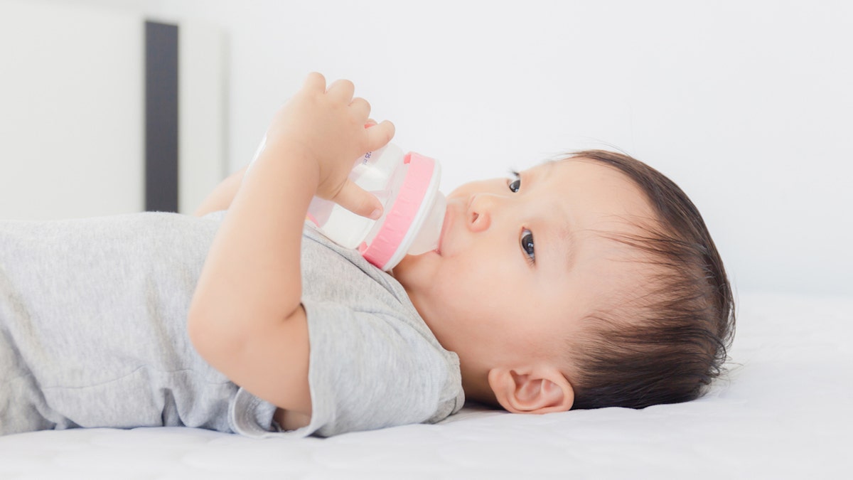 Toddler drinking