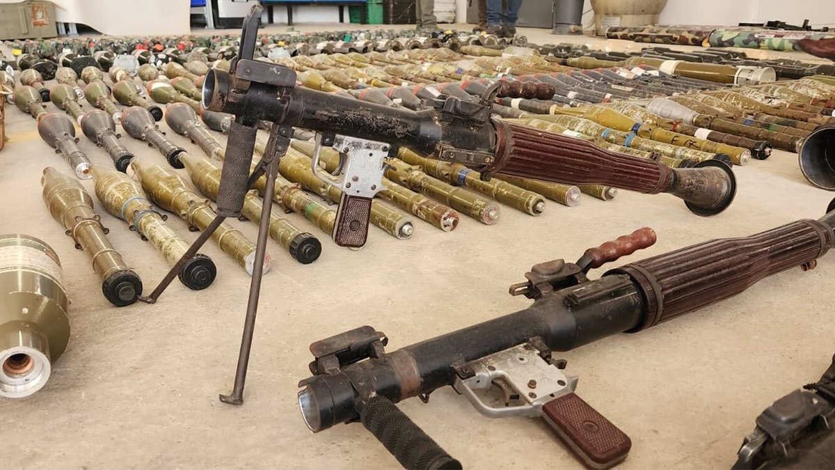 Armas confiscadas por las FDI