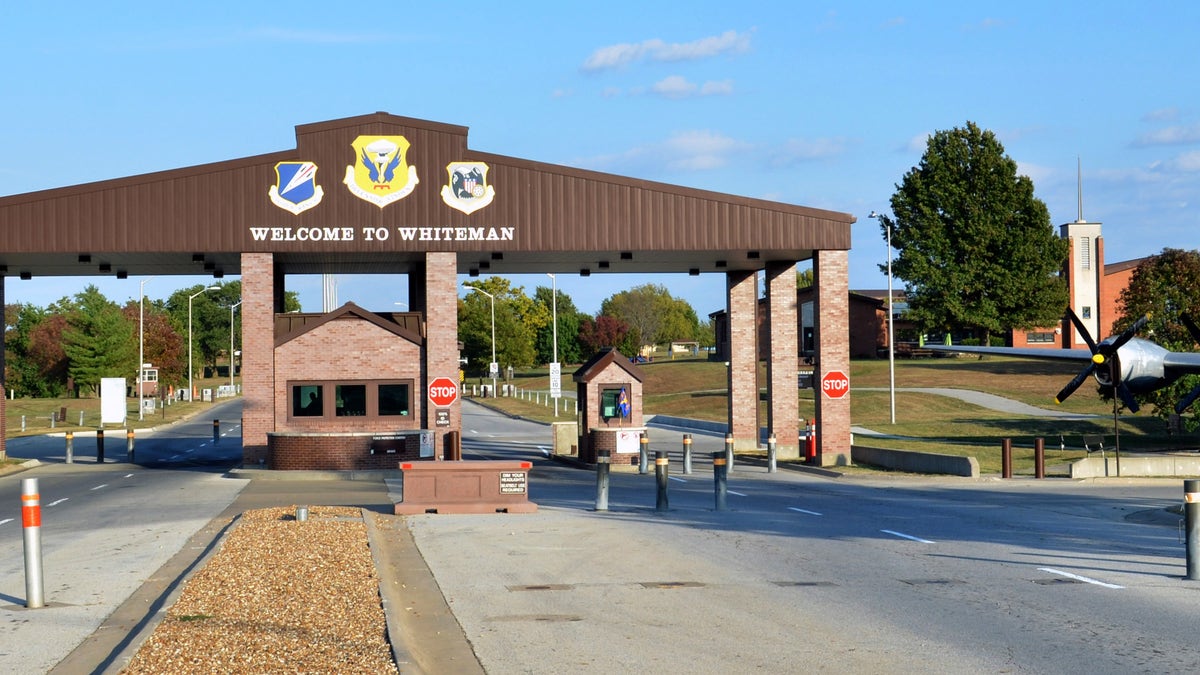 Gate at Whiteman Air Force Base