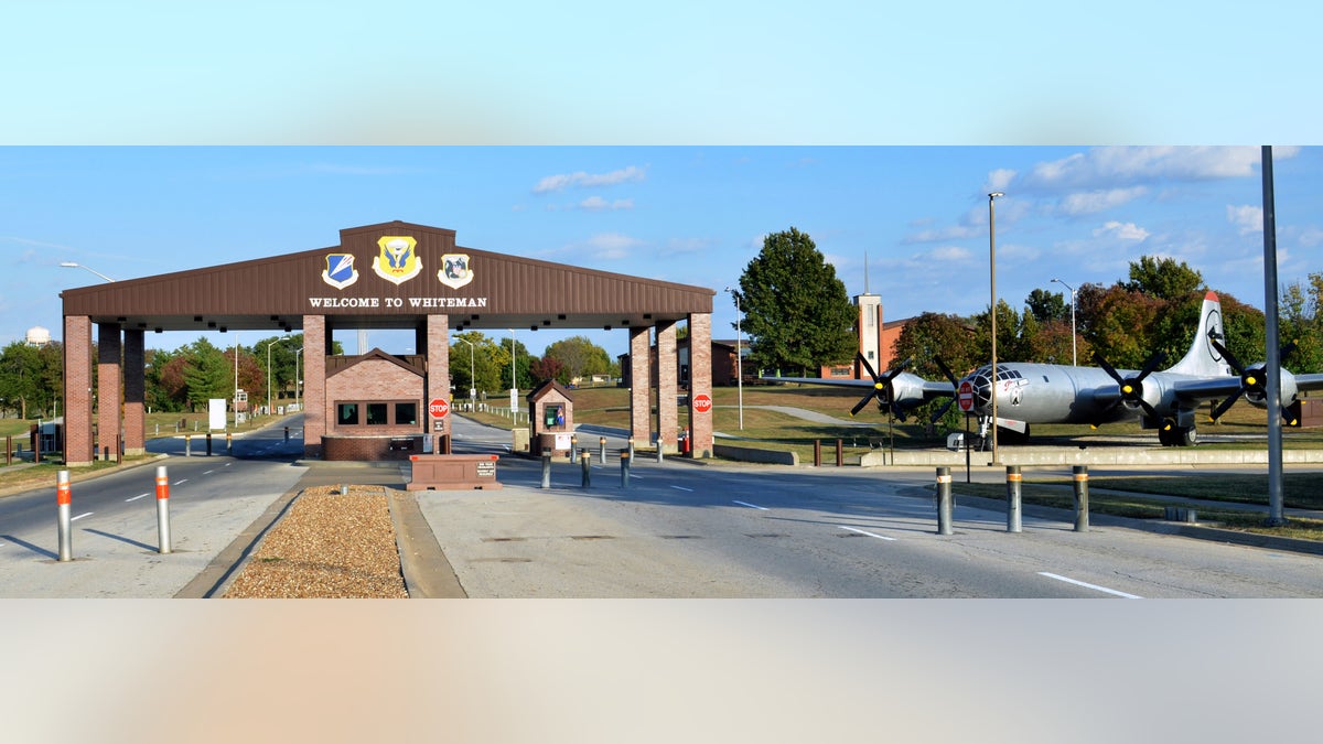 Gate at Whiteman Air Force Base