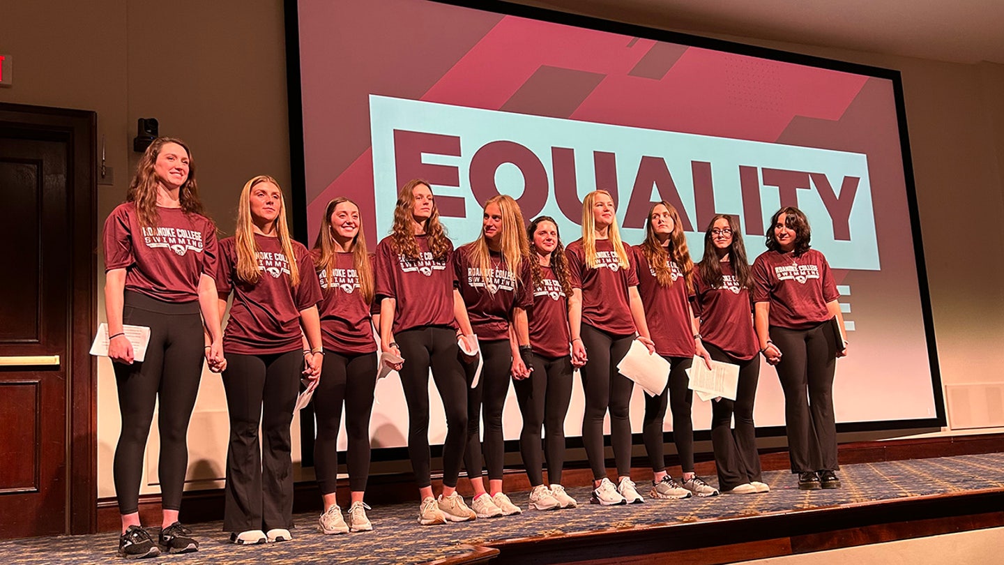 Roanoke College Swim Team Champions Stand with Trump Against Trans Athlete Inclusion