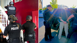 Steven Frasher being arrested photo illustration