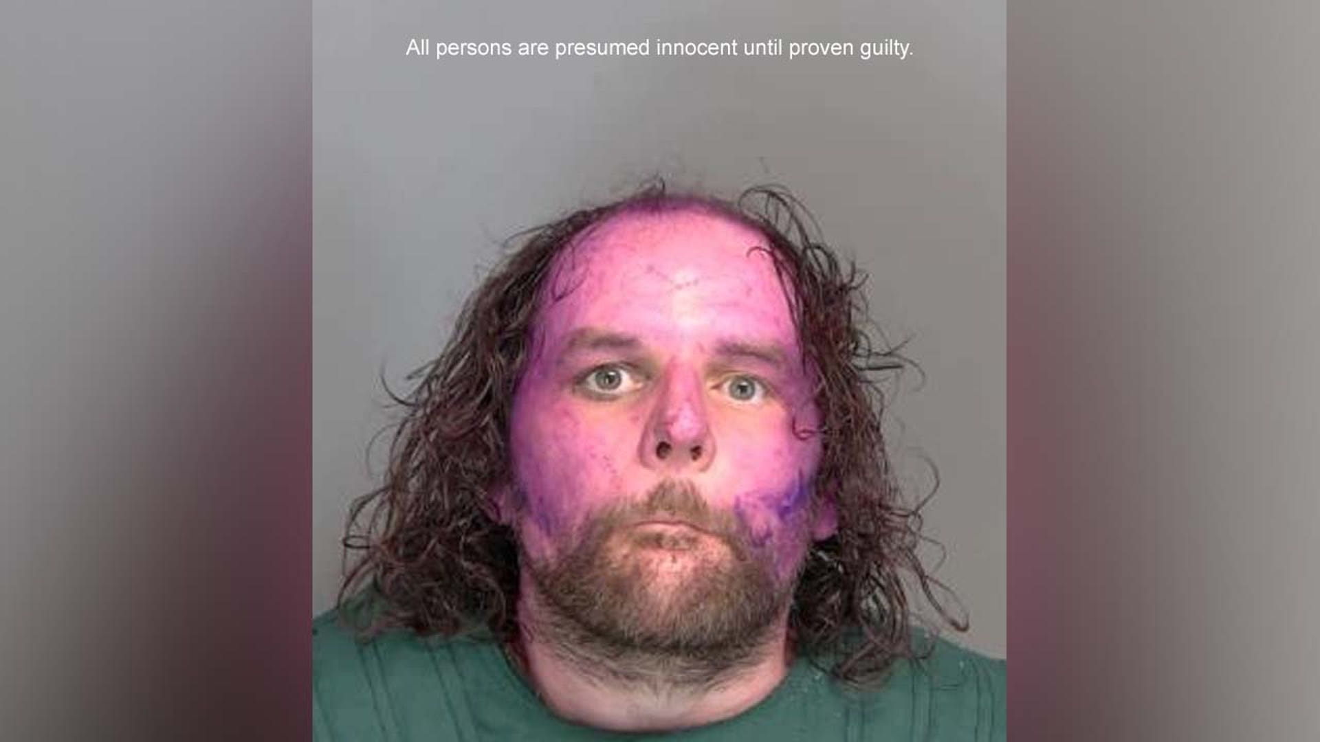A mugshot of Justin Rasegan
