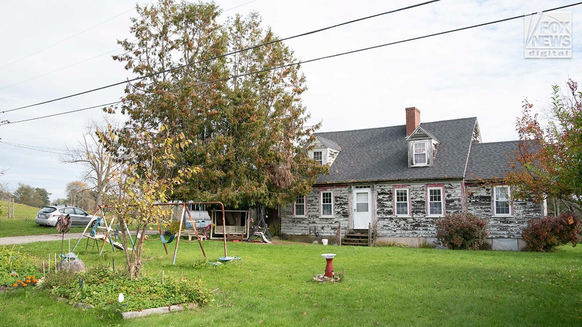 Exterior view of the home of Robert Card, Maine mass shooter