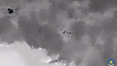 Drone video shows Mexican drug cartels throwing explosives along Texas southern border