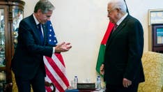 Sec Blinken exchanges warm greeting with Palestinian president, remains silent on aid for Gaza