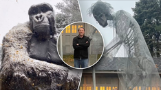 Halloween galore: Massachusetts dad installs extravagant holiday decorations in his front yard