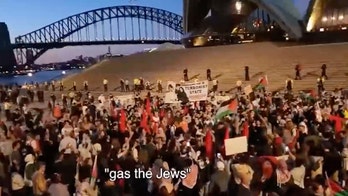 Australian pro-Palestinian protesters chant 'gas the Jews' as police warn Jewish people to stay away from area
