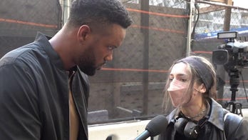 Lawrence Jones confronts anti-Israel protesters at NYC college over denials of Hamas terror