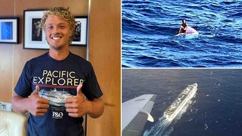 Naked Australian solo rower rescued atop capsized vessel after hours adrift in Pacific: ‘Life or death’