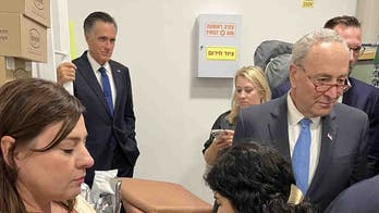 Schumer, Romney shelter from Hamas rocket fire in Tel Aviv as US delegation meets with Israeli leaders